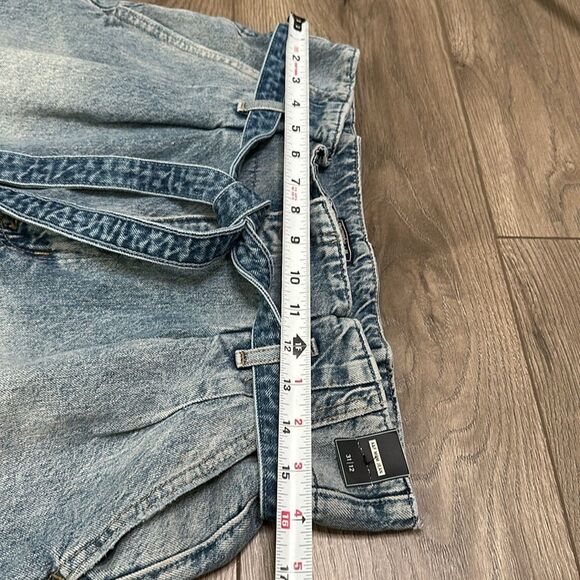 Abercrombie & Fitch‎ High Rise Cropped Mom Jeans Paper Bag Waist Size 31 - Picture 6 of 12